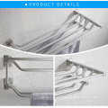 Bathroom Accessories Towel Bar Wall Mounted double layer towel rack Stainless steel Towel Rack For Shower Room